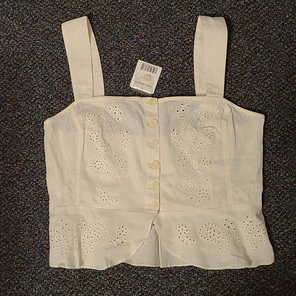 Free People Eyelet tank top - Picture 8 of 8